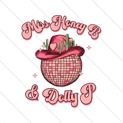 Beyonce Cowboy Miss Honey B and Dolly P PNG File Digital