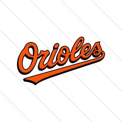 Baltimore Orioles Baseball Game Day SVG File Digital