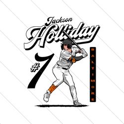 Jackson Holliday Baltimore Orioles Baseball Player SVG File Digital