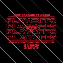 New Orleans Pelicans 2024 NBA Playoffs SVG File Digital