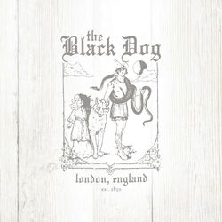 The Black Dog London England SVG File Digital