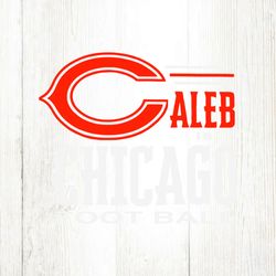 Caleb Is Chicago Football NFL Player SVG File Digital