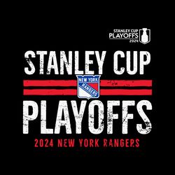 Stanley Cup Playoffs 2024 New York Rangers SVG File Digital