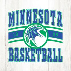 Vintage Minnesota Basketball 1989 SVG File Digital