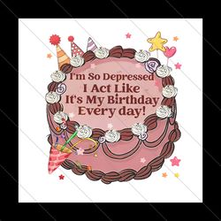 Its My Birthday Every Day Tortured Poets PNG File Digital