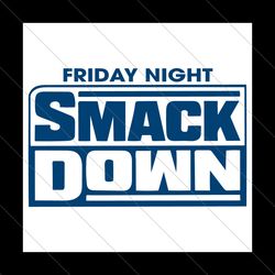 WWE Friday Night Smackdown Logo SVG File Digital