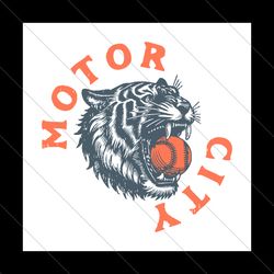 Motor City Detroit Tigers Game Day SVG File Digital