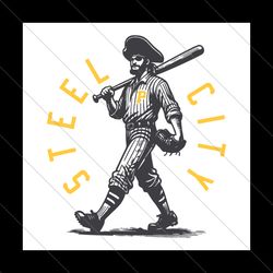 Steel City Baseball Pittsburgh Pirates Gameday SVG File Digital