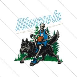 Minnesota Basketball Skeleton PNG File Digital