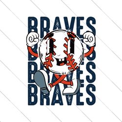 Funny Braves Baseball MLB Team SVG File Digital