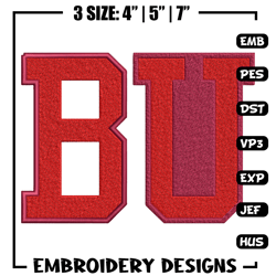 Boston Terriers logo embroidery design,NCAA embroidery, Sport embroidery,logo sport embroidery,Embroidery design