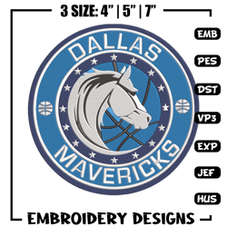 Dallas Mavericks logo embroidery design, NBA embroidery,Sport embroidery,Embroidery design, Logo sport embroidery