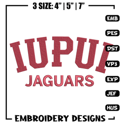 IUPUI Jaguars logo embroidery design,NCAA embroidery, Embroidery design, Logo sport embroidery, Sport embroidery.