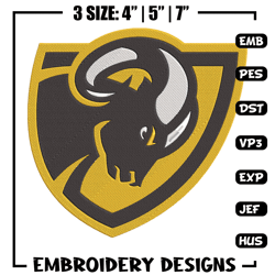 VCU Rams mascot embroidery design, NCAA embroidery,Sport embroidery, logo sport embroidery, Embroidery design