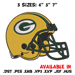 Helmet Green Bay Packers embroidery design, Green Bay Packers embroidery, NFL embroidery, logo sport embroidery.