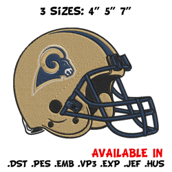 Helmet Los Angeles Rams embroidery design, Rams embroidery, NFL embroidery, logo sport embroidery, embroidery design.