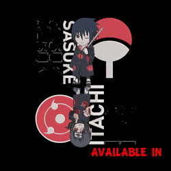 Sasuke x Itachi Embroidery Design, Naruto Embroidery, Embroidery File, Anime Embroidery, Anime shirt, Digital download