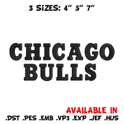 Chicago Bulls logo embroidery design,NBA embroidery, Sport embroidery, Embroidery design, Logo sport embroidery
