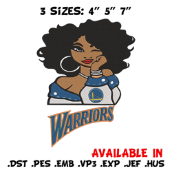 Golden State Warriors girl embroidery design, NBA embroidery,Sport embroidery, Embroidery design,Logo sport embroidery