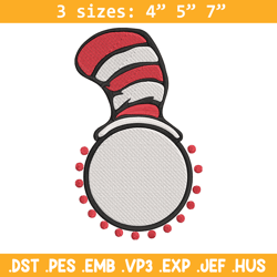 cat in the hat embroidery design, cat in the hat embroidery, embroidery file, logo shirt, digital download.