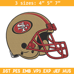 Helmet San Francisco 49ers embroidery design, 49ers embroidery, NFL embroidery, sport embroidery, embroidery design.