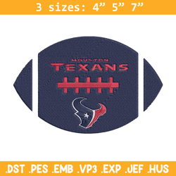 Houston Texans Ball embroidery design, Texans embroidery, NFL embroidery, logo sport embroidery, embroidery design.