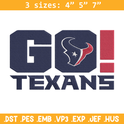 Houston Texans Go embroidery design, Houston Texans embroidery, NFL embroidery, sport embroidery, embroidery design.