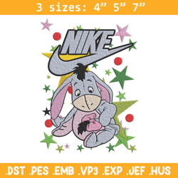 Nike Eeyore Embroidery Design, Pooh Embroidery, Embroidery File, Nike Embroidery, Anime shirt, Digital download.