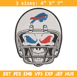 Skull Helmet Buffalo Bills embroidery design, Buffalo Bills embroidery, NFL embroidery, logo sport embroidery.