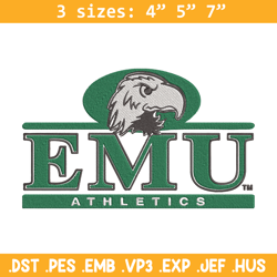 Eastern Michigan logo embroidery design, NCAA embroidery,Embroidery design, Logo sport embroidery, Sport embroidery.