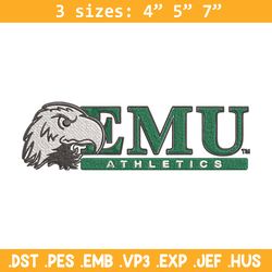 Eastern Michigan logo embroidery design, NCAA embroidery,Embroidery design,Logo sport embroidery, Sport embroidery