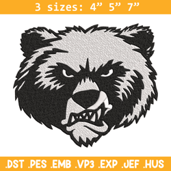 Grizzly Drawing logo embroidery design,NCAA embroidery, Sport embroidery,logo sport embroidery,Embroidery design