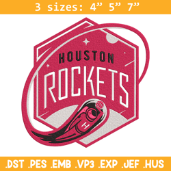 Houston Rockets logo embroidery design, NBA embroidery, Sport embroidery,Embroidery design, Logo sport embroidery