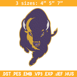 Lipscomb Bisons mascot embroidery design, NCAA embroidery, Embroidery design, Logo sport embroidery, Sport embroidery