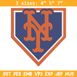 New York Mets logo embroidery design, MLB embroidery, Sport embroidery, logo sport embroidery, Embroidery design