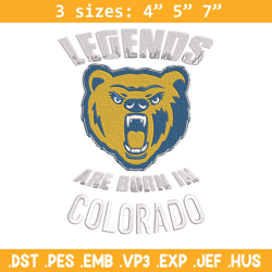 Northern Colorado poster embroidery design, NCAA embroidery, Embroidery design, Logo sport embroidery, Sport embroidery