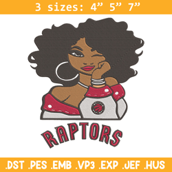 Toronto Raptors girl embroidery design, NBA embroidery, Sport embroidery,Embroidery design, Logo sport embroidery.