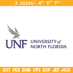 University of North Florida embroidery design, NCAA embroidery,Sport embroidery,logo sport embroidery,Embroidery design