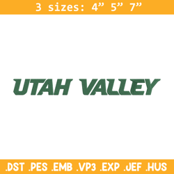 Utah Valley logo embroidery design, NCAA embroidery, Sport embroidery, logo sport embroidery, Embroidery design
