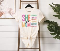 She Is Mom Shirt, Cute Mom Tee, Bible Verse Shirt, Gift For Mom, Christian Mom Tee, Mothers Day Gift,