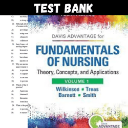 Test Bank for Fundamentals of Nursing - Vol 1: Theory, Concepts, and Applications 4th Edition by Wilkinson All Chapters