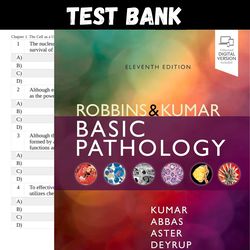 Robbins and Kumar Basic Pathology 11th Edition by Vinay Kumar Test Bank All Chapters