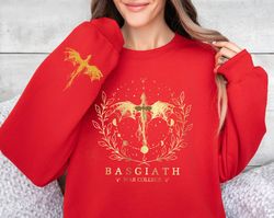 Basgiath War College Double-side Sweatshirt, Fourth Wing Sweater, Fly or Die, Fourth Wing Riders Quadrant, Violet Sorren