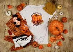Happy Pumpkin Spice T-shirt, Halloween Shirt, Fall Shirts, Pumpkin Shirt, Woman Fall Tees, October Shirt, Tis The Season