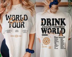 Disneyland Epcot World Tour Shirt, Drink Around The World Shirt, Disneyland Group Trip Shirt, Retro Disneyland Epcot Shi