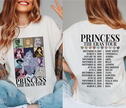 Princess Eras Tour Shirt | Disneyland Princess Tour Tee | Princess Characters Shirt | Disneyland Girl Trip Shirt | Disne