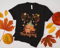 Disney Thanksgiving 2023 Matching Shirt, Mickey Minnie Thanksgivin Shirt , Disney Thanksgiving Couple Shirts, Pumpkin Di