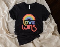 Love Wins Shirt, Rainbow Pride Shirt, Love Wins Shirt, LGBT Shirt, Pride Tee, Love is Love Shirt, Love Wins T-Shirt, Equ