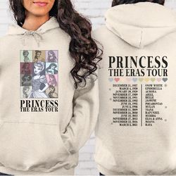 Princess The Eras Tour Disney Sweatshirt, Disney Trip Sweater , Christmas Sweater,Gifts for Sister,Gifts for Her,christm
