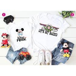what the fork, disney funny tees, disney unisex shirts, epcot drink, toy story shirt,